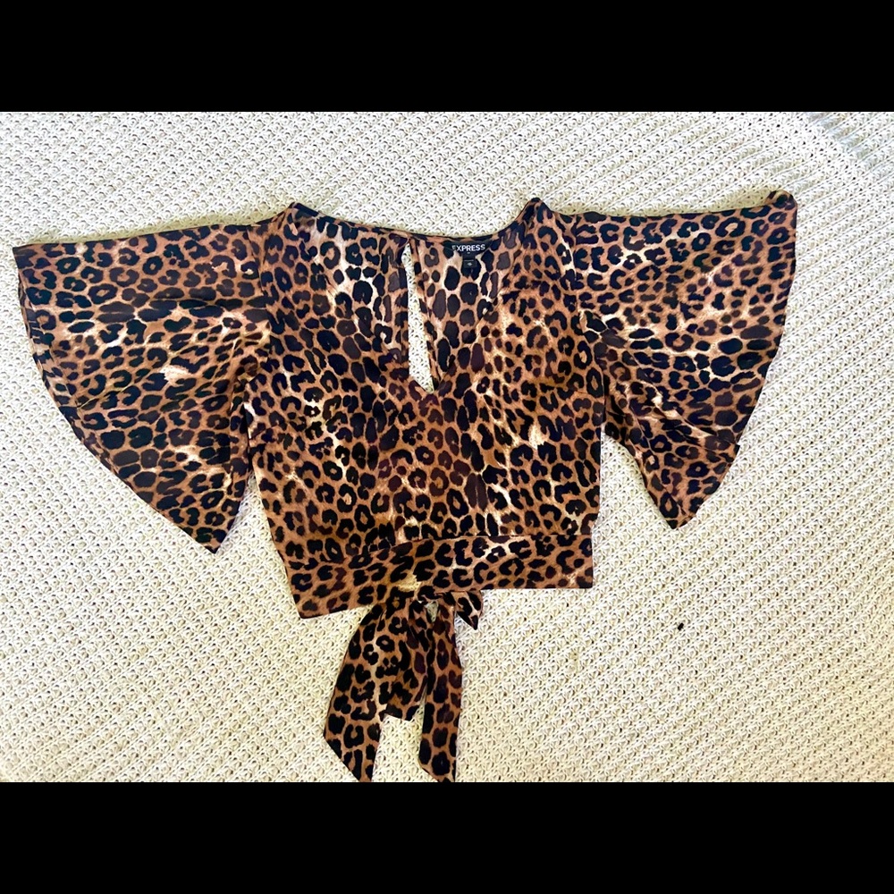 Xpress Leopard Print Blouse